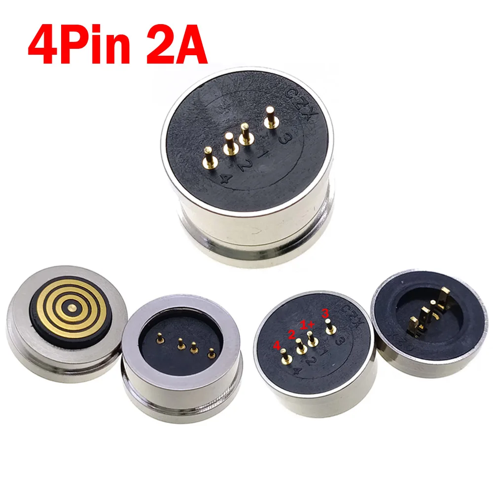 

Pogo Pin Connector 3/4/5/6 Pin Waterproof Magnetic Spring Loaded Male Female 360 ° blind suction DC Signal transmission charging