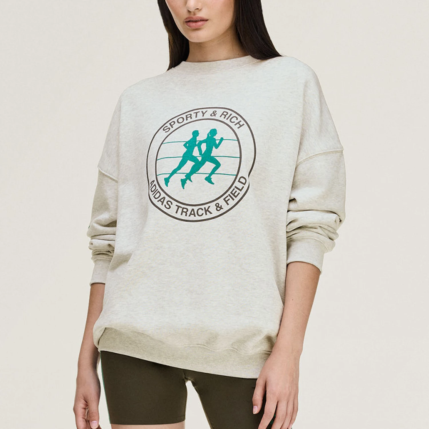 Adidas genuine clover SPORTYRICHSEATSHIRT sweatshirt KA0719