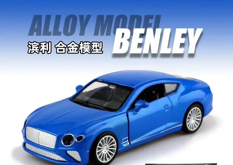 Carro de liga de brinquedo para meninos, modelo de carro esportivo de corrida realista, veículo de jogo infantil, recurso de tração, modelo de veículo colecionável