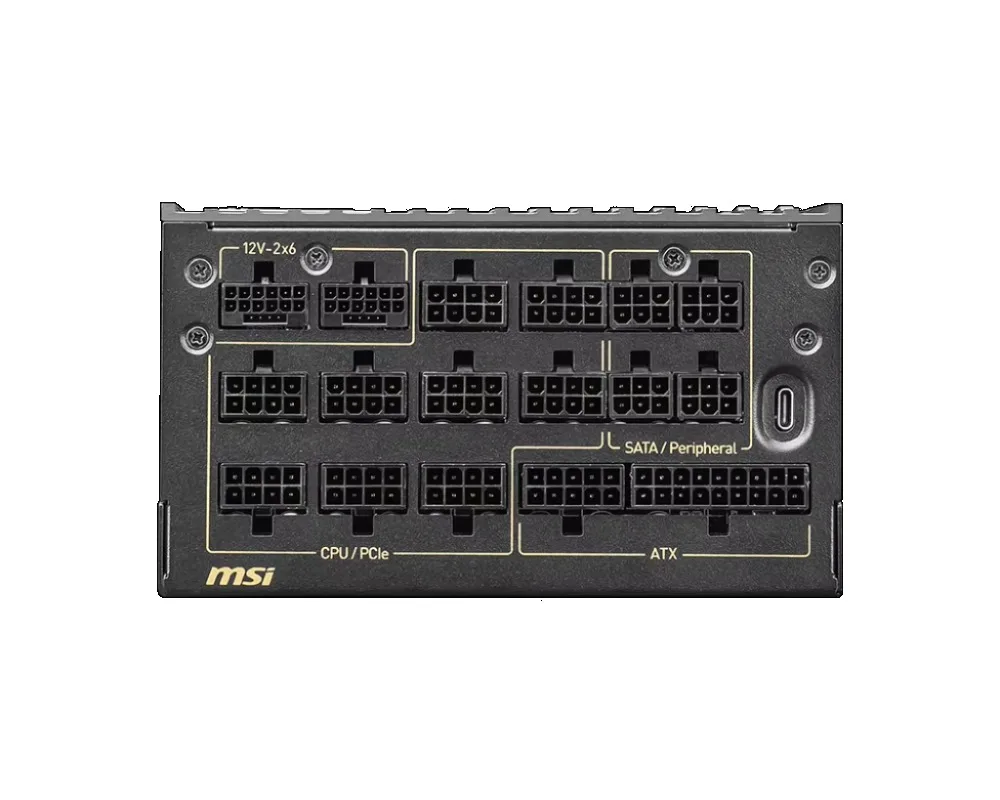 For MEG Ai1600T PCIE5 1600W Dual Native 12V Titanium for  Gaming PSU 2X6 Tri-certified for Desktop Supports RTX 5000 GPU