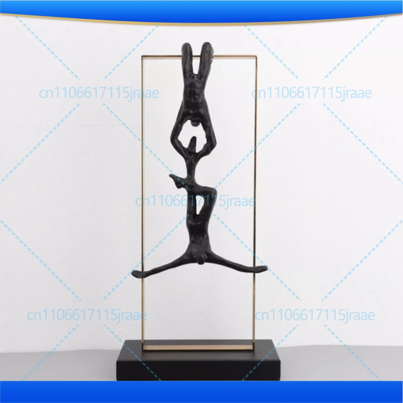 Bungee Jumping Extreme Athlete Figures Sculpture Climbing Character Resins Statue Abstract Crafts Desk Decoration Ornaments