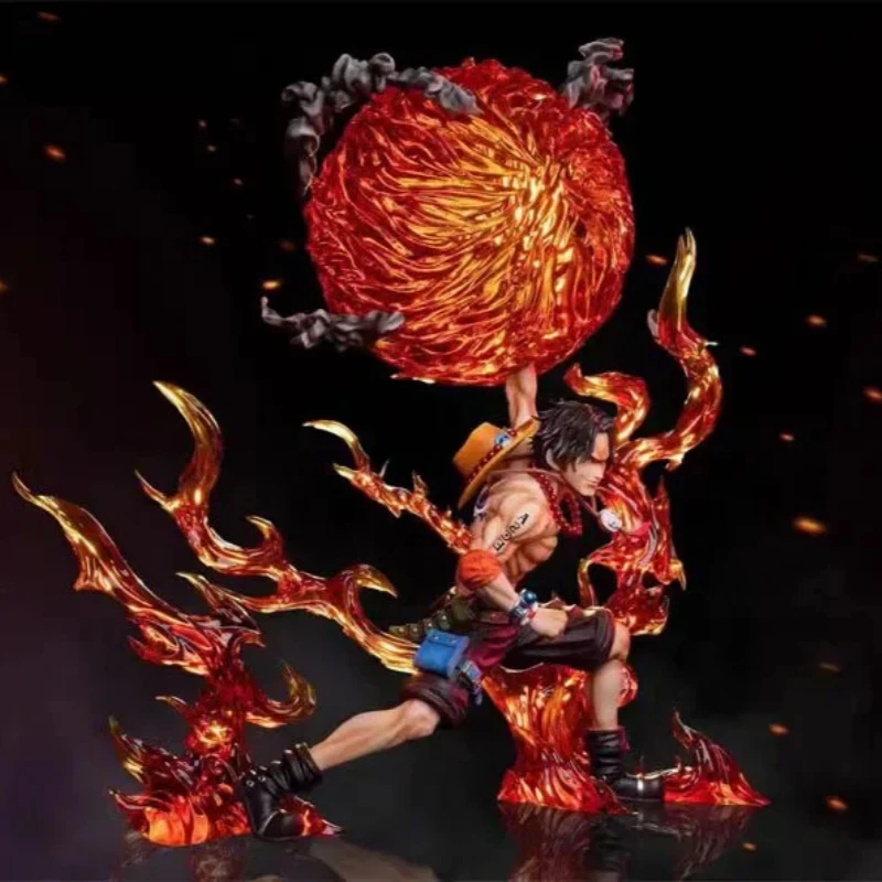 26 سنتيمتر قطعة واحدة أنيمي الشكل Portgas · D · Ace الكرتون عمل الطرفية اللعب أرقام Ace Mera Mera No Mi نموذج بولي كلوريد الفينيل GK الهدايا اللعب #5