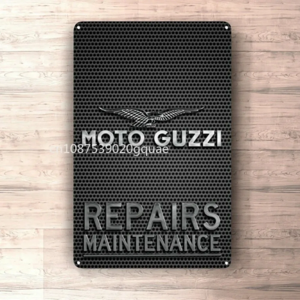 Moto Guzzi Parking Only Tin Sign Metal Tin Sign Cheap Tin Metal Signs Bar Poster 3d Wall Sticker Personalized Metal