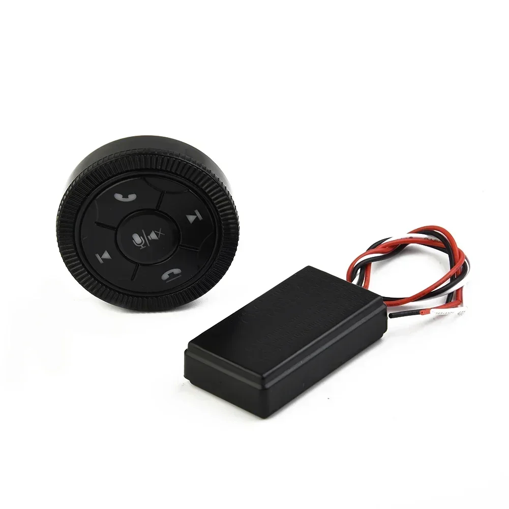 7-Key Car Steering Wheel Control Button Car Steering Wheel GPS Wireless Button Key Volume Remote Control Car Electronics Accesso