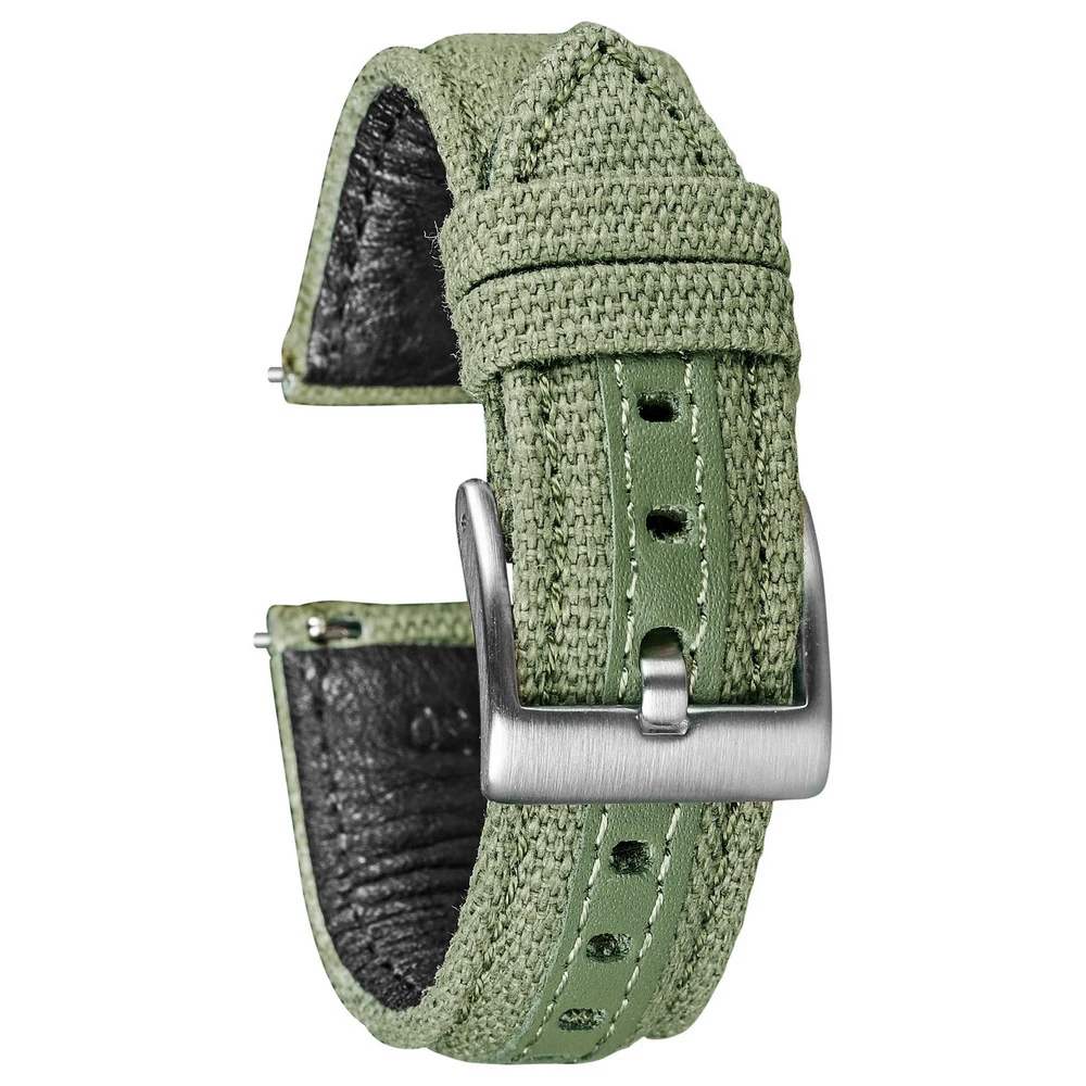 HEMSUT Canvas Watch Bands Quick Release 20mm 22mm Premium Material Nylon Wrist Straps For Men Women 18mm 24mm