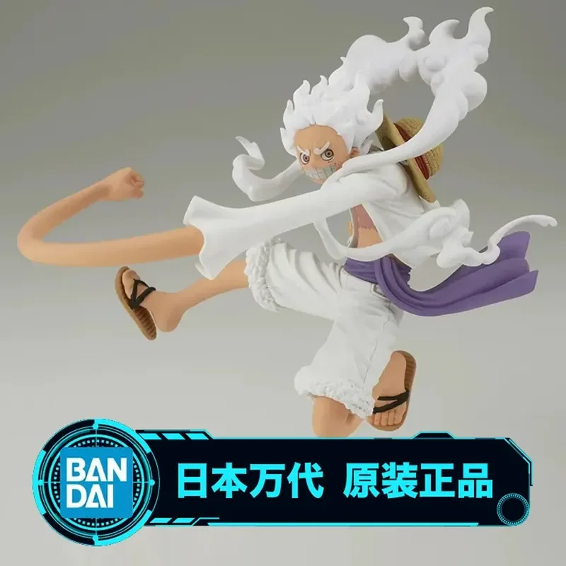 New Bandai Original One Piece Anime 88811 Glass Factory Pirate King Brc Sun God Nika Luffy Gear 5 Handmade Scenery Toy Gifts