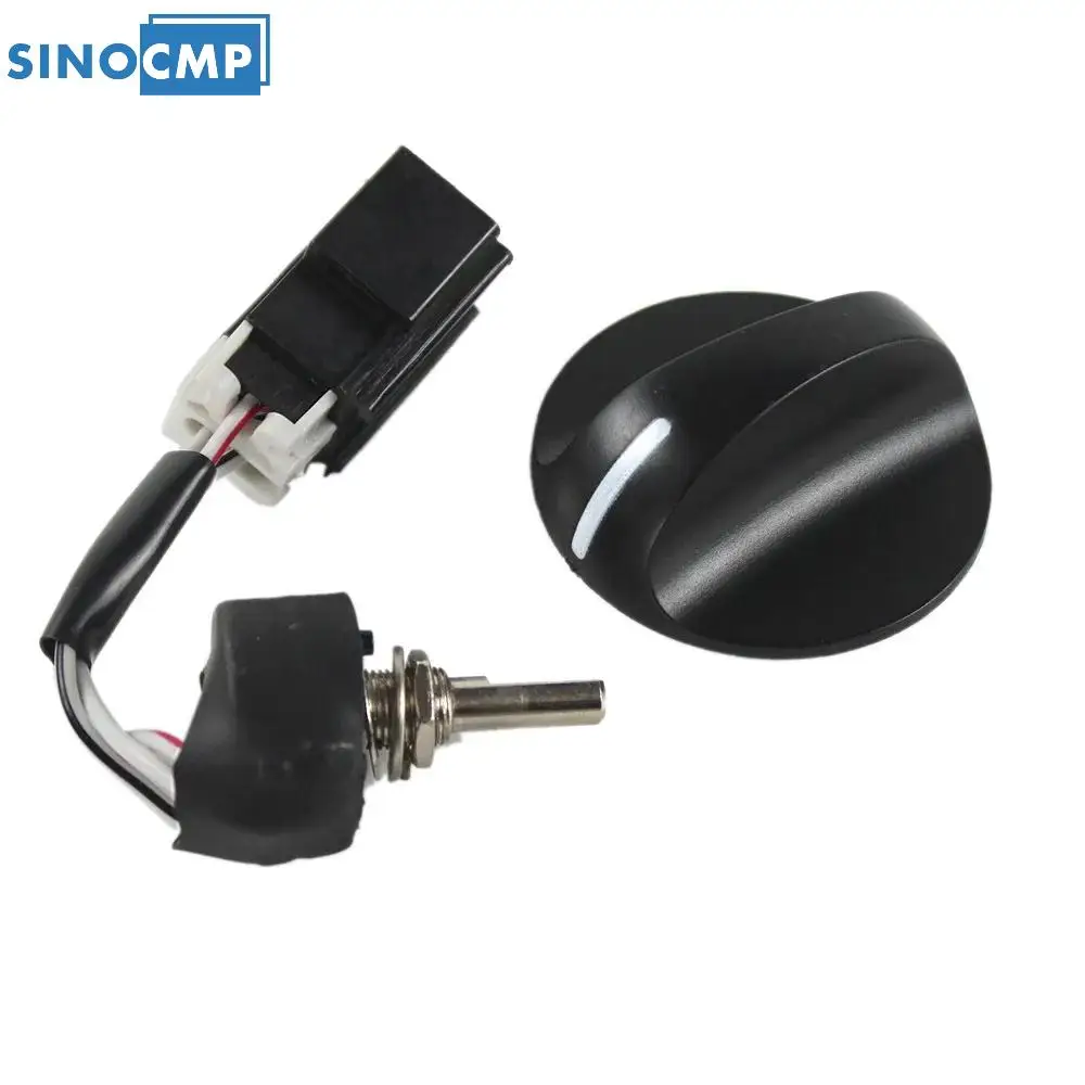 SINOCMP 1PCS Throttle Knob 22U-06-22380 22U-06-22420 22U-06-22470 For Komatsu PC200-7 PC200-8 PC-7 Excavator Replacement Parts