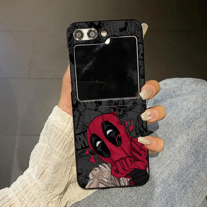 phone Cases for Samsung Galaxy Z Flip 5 6 case ZFlip4 ZFlip5 5G ZFlip3 Flip funda Antiscratch cover Marvel Deadpool Movie Mutant