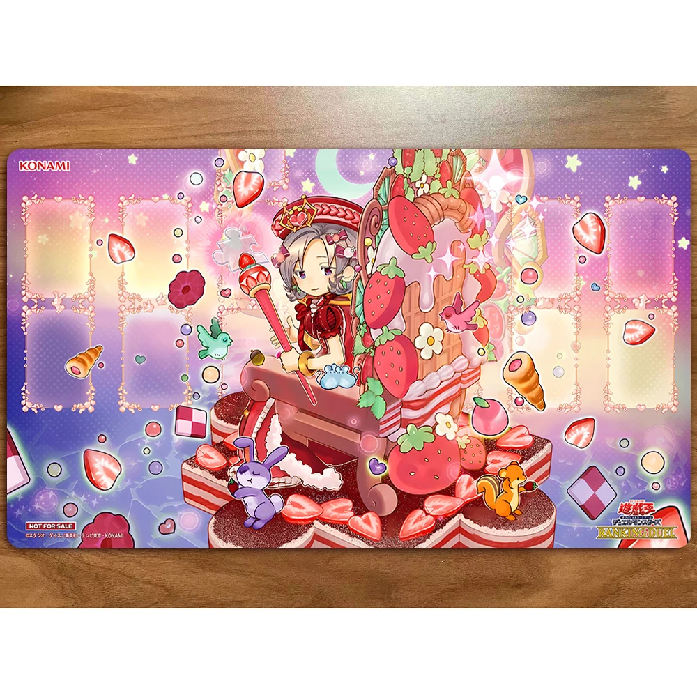 Yu-Gi-Oh Madolche Queen Tiara Fraise Playmat Card Game Pad YGO Mat KMC TCG YuGiOh Mat-451