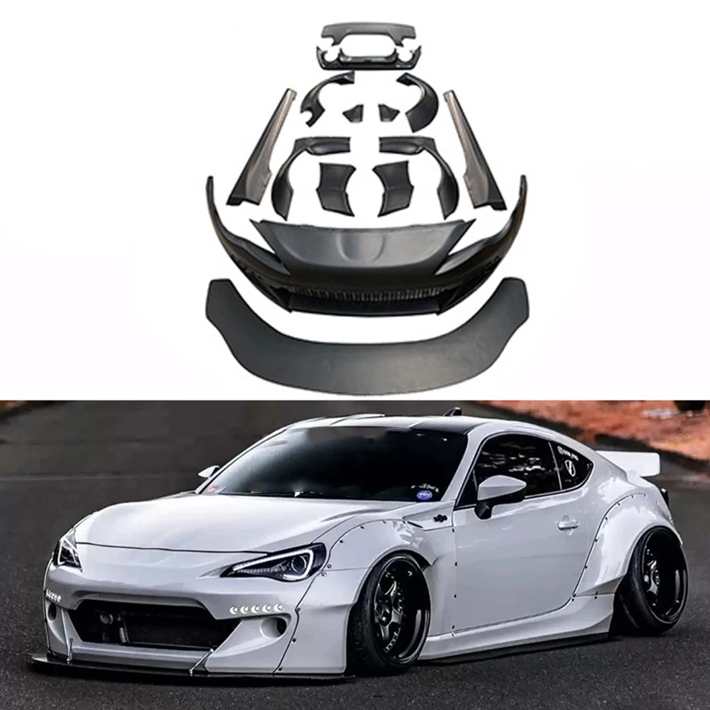 

Wide Body Kit FRP Bodykit For Toyota GT86 Subaru BRZ With Front Rear Lip Diffuser Side Skirt Fenders