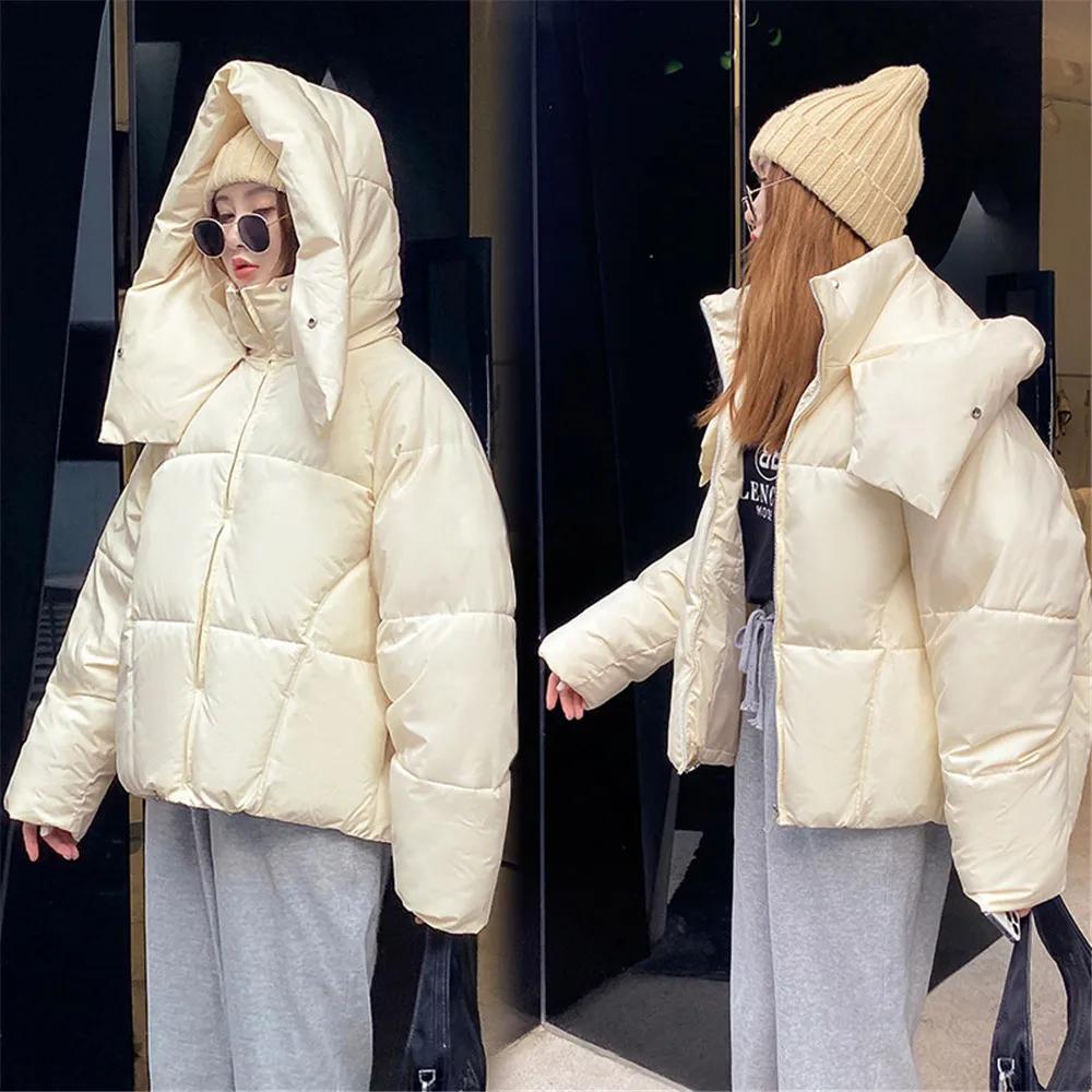 Woman ClothingWomen'S Short Loose And Thickened Cotton Coat, Korean Bread Suit, New Fashion, Winter, 2024