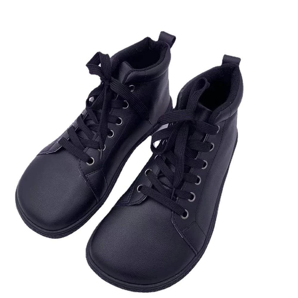 Tipsietoes Skórzane buty na boso z podszewką z tkaniny dla kobiet i dzieci Zero Drop Szerokie palce