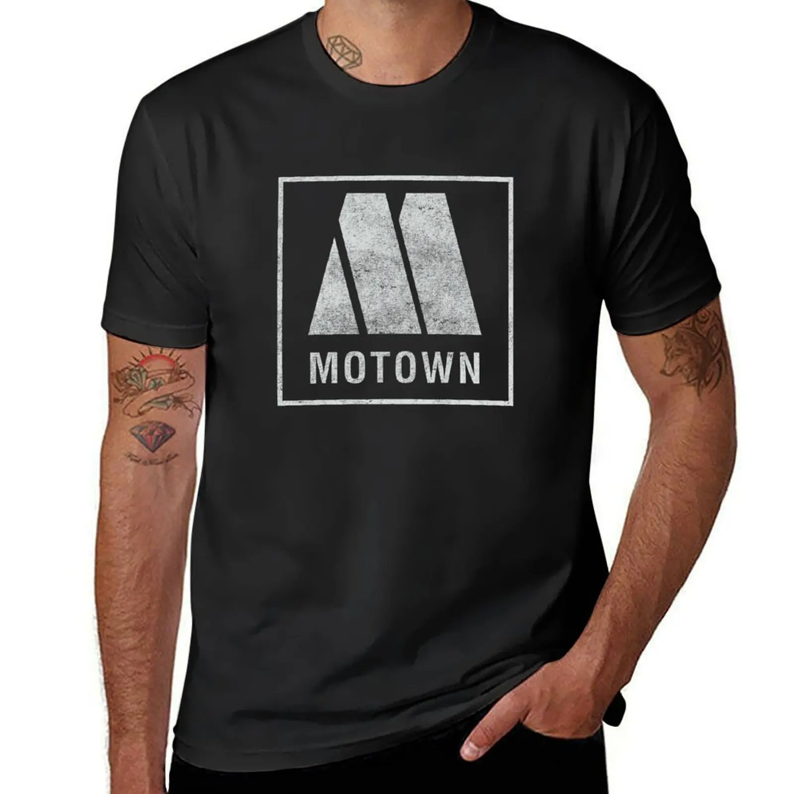 

Motown Records Songs Music Recording Vintage Distressed T-Shirt aesthetic clothes heavyweights tees funnys Men's t-shirts