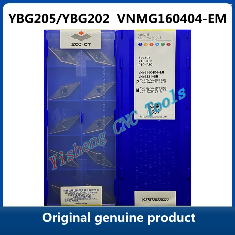 

Original genuine product ZCC CT YBG202 VNMG160404-EM YBG205 YBM153 Turning Inserts Carbide Cutter For Cast Iron