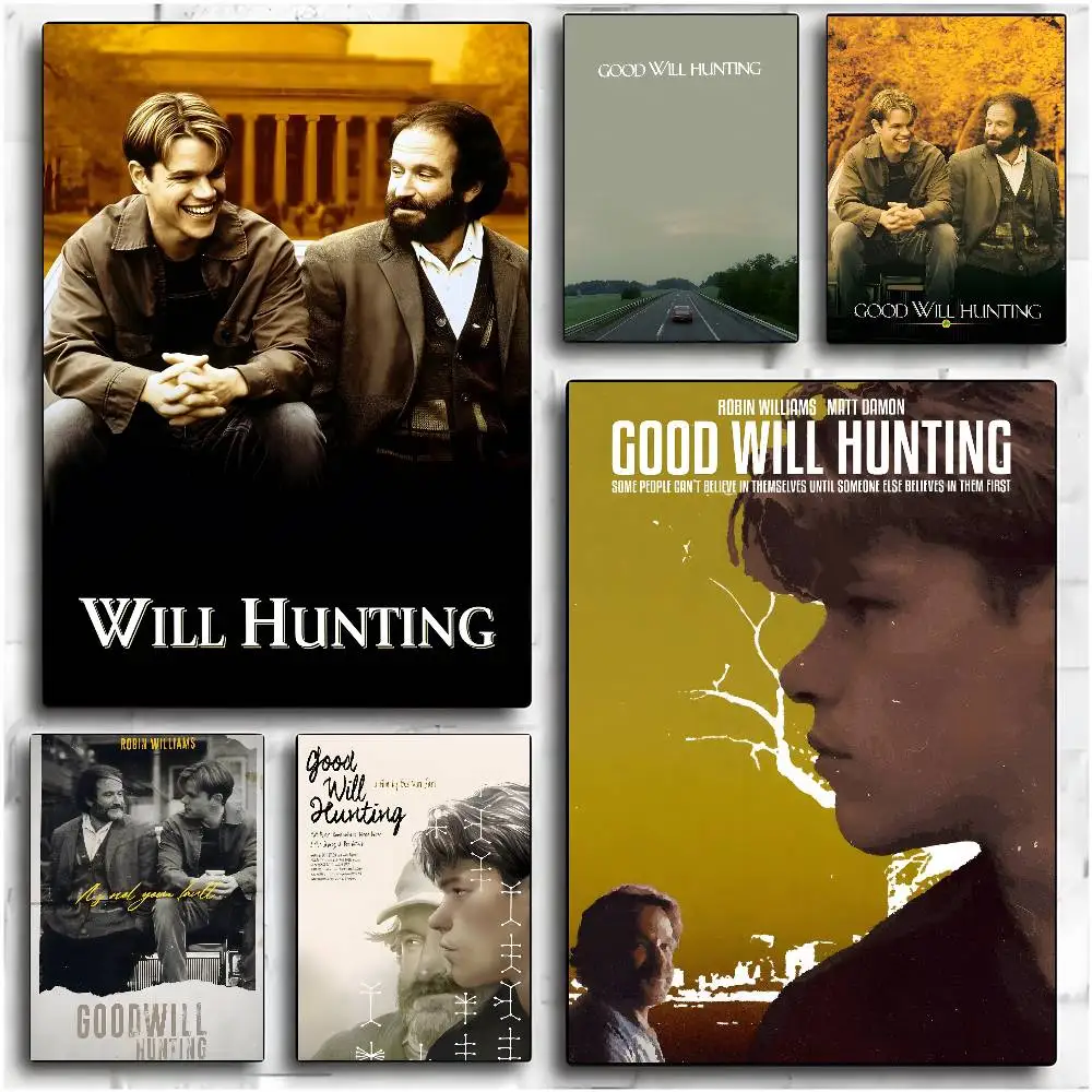 Póster de película Sticky Good Will Hunting No requiere perforación, hojas sin marcas, pegatinas autoadhesivas que se pueden aplicar a cualquier superficie