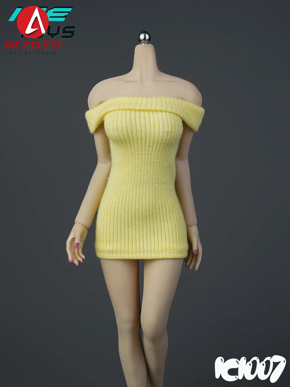 ICE TOYS IC1007 – robe pull à épaules dénudées, échelle 1/6, vêtements féminins, modèle adapté aux poupées corporelles de figurine d'action de soldat de 12 pouces