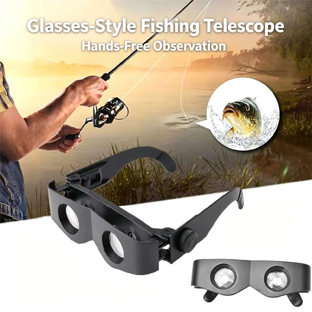Fishing Focus Adjustable Professional Binoculars Telescope Magnifier Hands-Free Wearable For Theater TV Sight