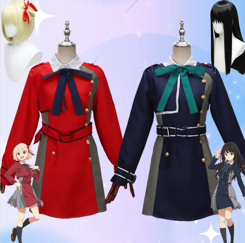 

Anime Lycoris Recoil Cosplay Nishikigi Chisato Inoue Takina Costume Lycoris Recoil Dress Uniform Halloween Costumes for Women