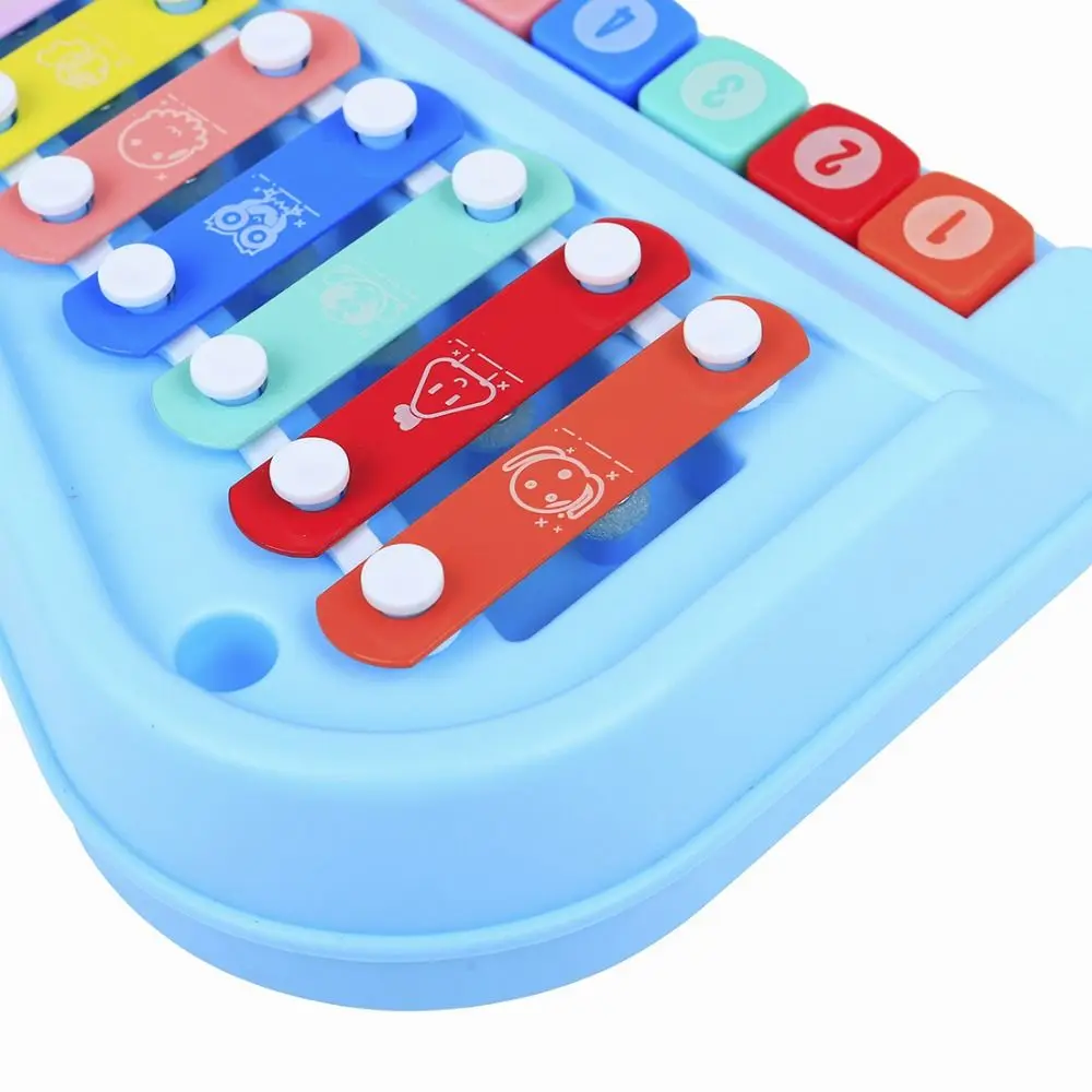 Plastics 8-note Xylophone Piano Toys Music Play Puzzle Music Instruments Montessori Toys 2 in 1 Hand Knock