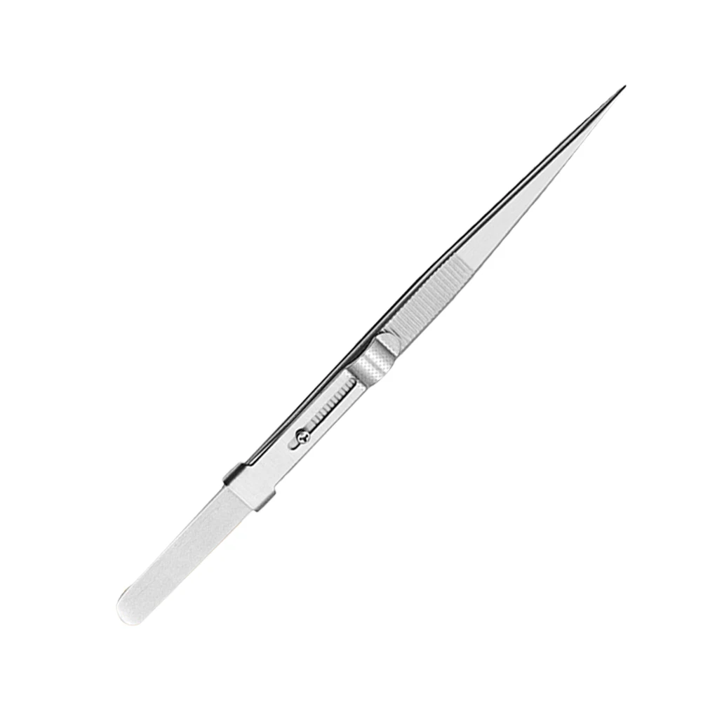

Stainless Steel Tweezers Non-slip Precision Jeweler for Electronics Jewelry Making Crafts Long Anti-Static Handcrafting Metal