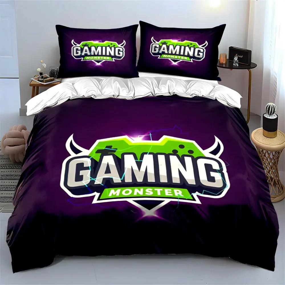 Gaming Accessories Set for Gamers Multiple sizes kid's and adults' bedroom Exquisite 3PC bedding set, gift