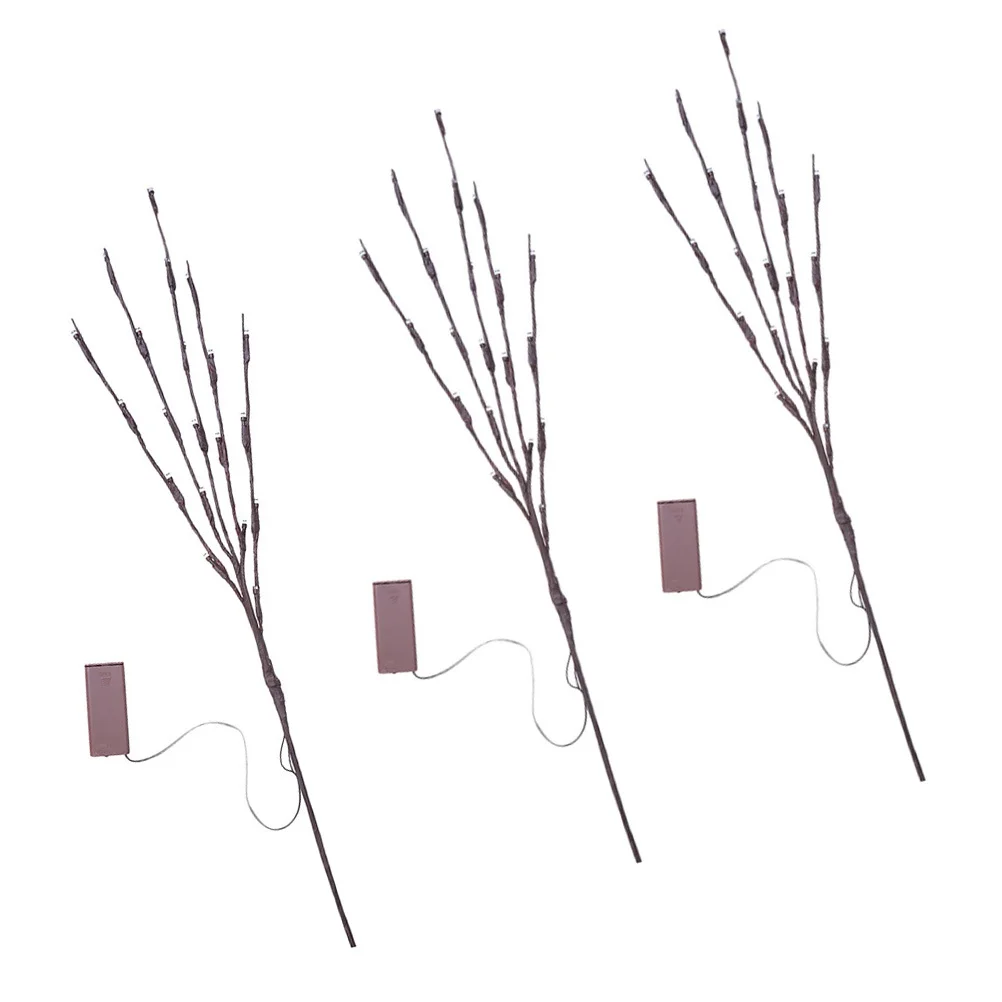 

3Pcs Simulated LED Branch Lamp Flexible Metal Wire Tree Branch Light Home Lighting Decor for Bedroom Study Home Lamp Decor