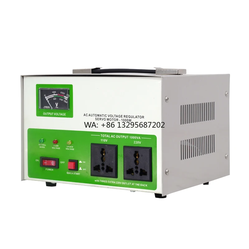 

Wholesale SVC-1500W Single Phase Static Automat Stabilizer 220V Stabilizer Voltage Regulator Pointer Display Copper Foam Cutting