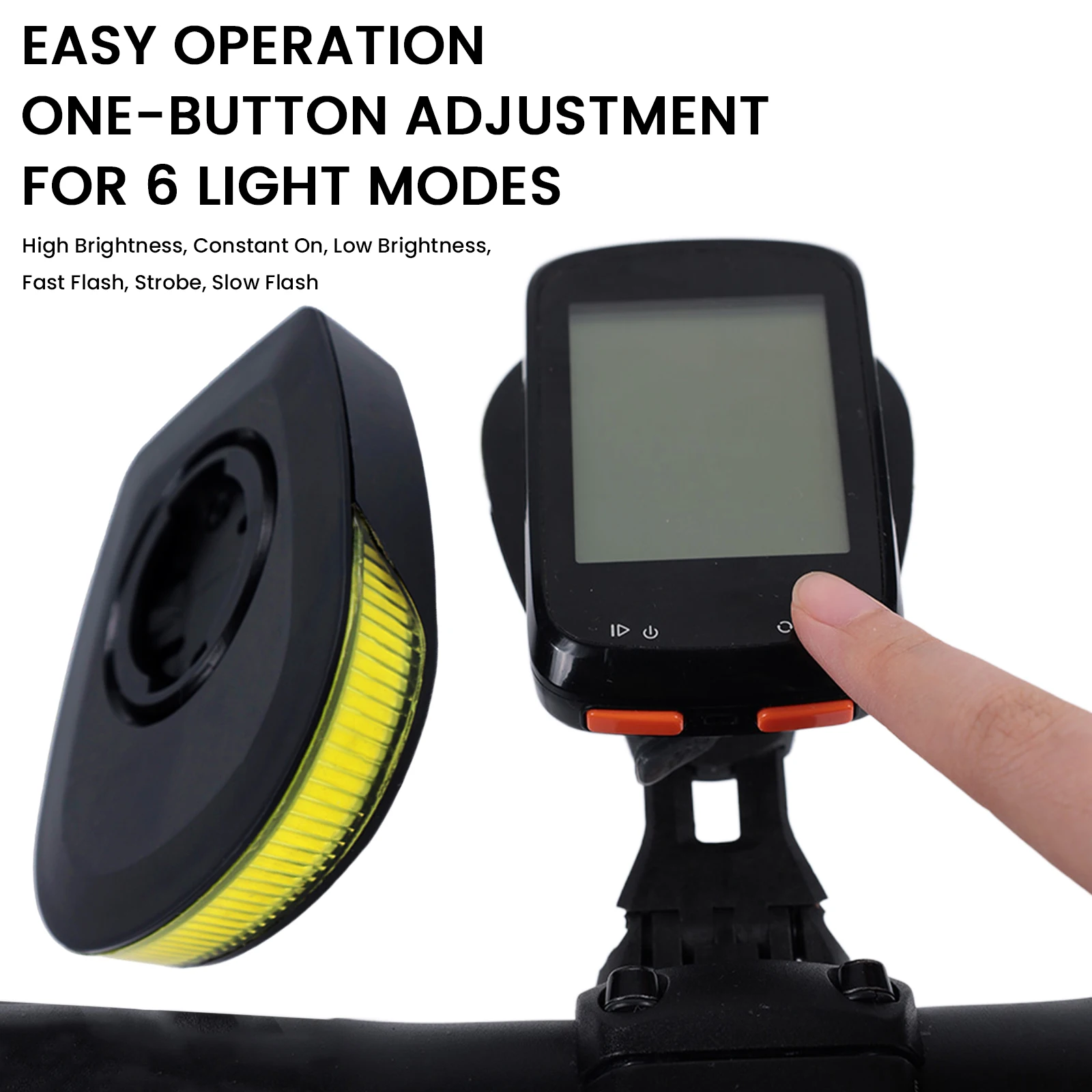 

6 Modes Bike Headlights with Computer Mount USB C Rechargeable Bicycle Headlight Bicycle Light for Night Daytime Riding Lighting