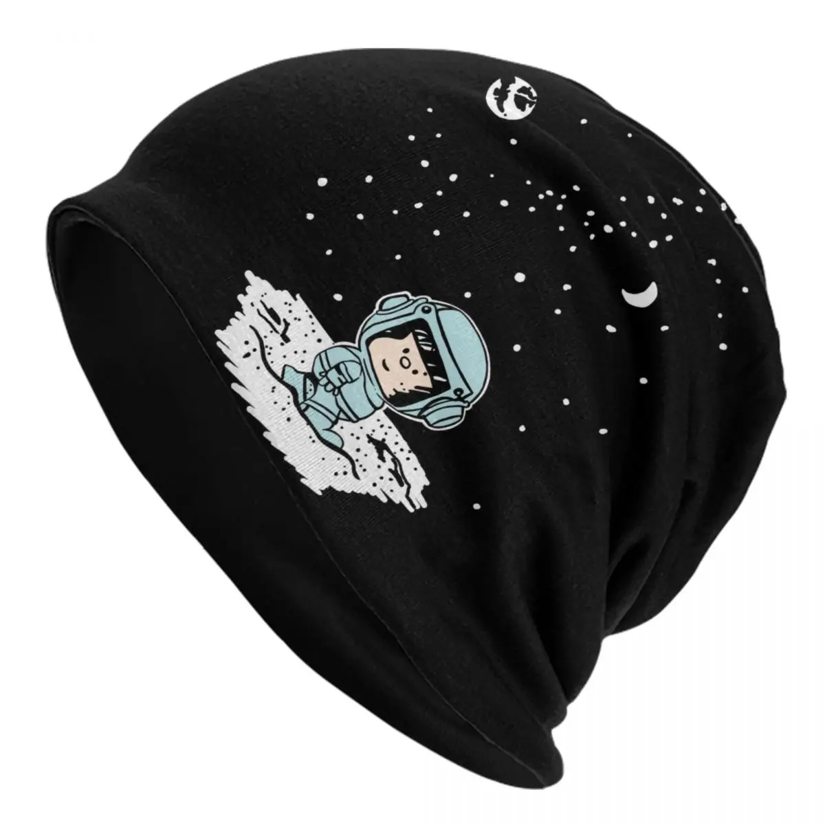 Custom Space Astronaut Mafalda Beanie Cap Winter Warm Bonnet Femme Knitted Hats Street Outdoor Quino Skullies Beanies Caps