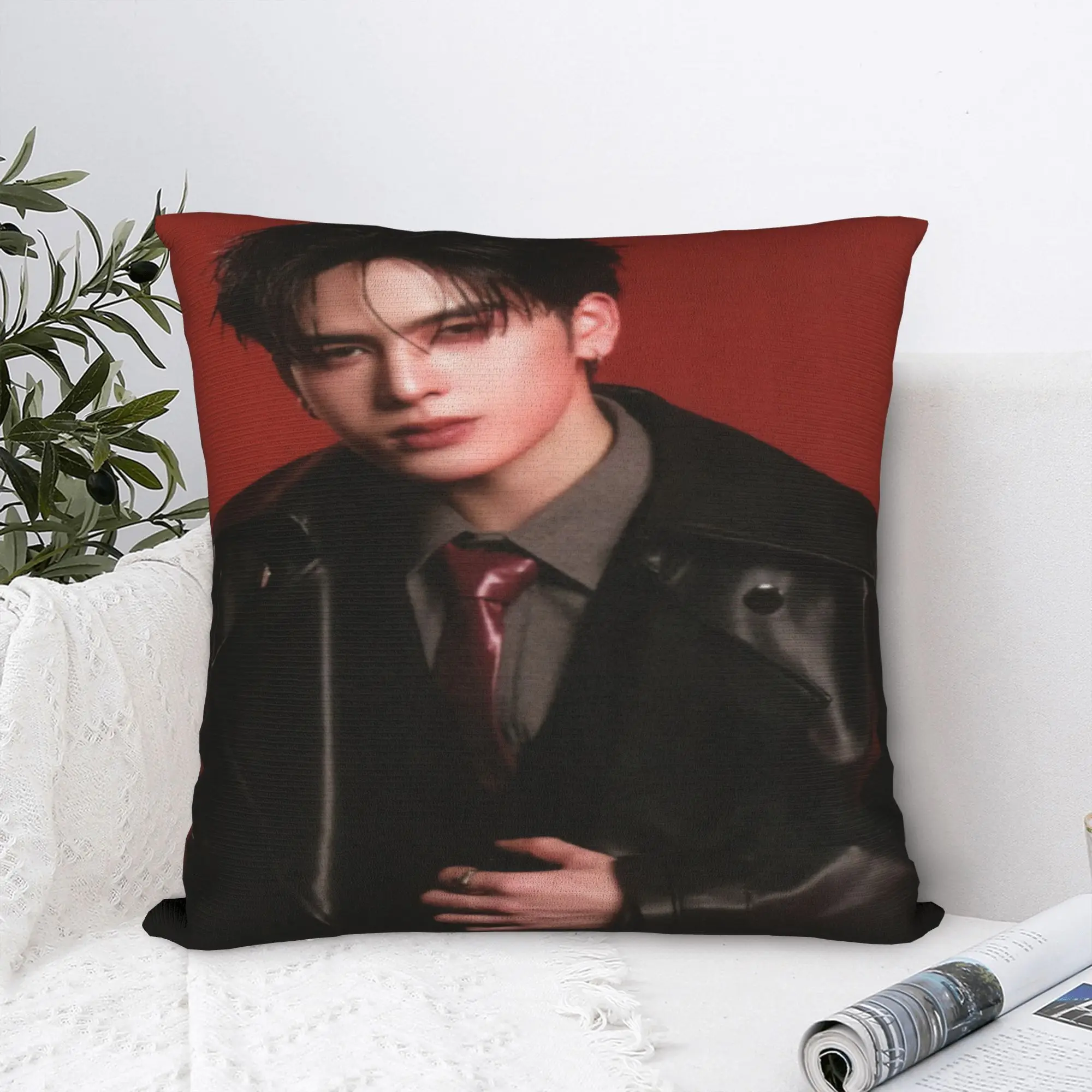 JASP.ER Group Pillow Cover  Comfy Cushion Cover Funny Pillow Case For Office Car Home Decor