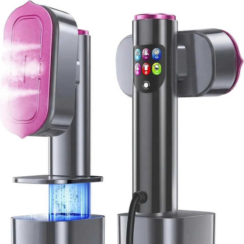 

【NECESSITY】Мощный компактный отпариватель для ткани 1200 Вт, портативный паровой утюг - 6 температурных режимов, резервуар для воды 190 мл, в комплекте вилка стандарта ЕС