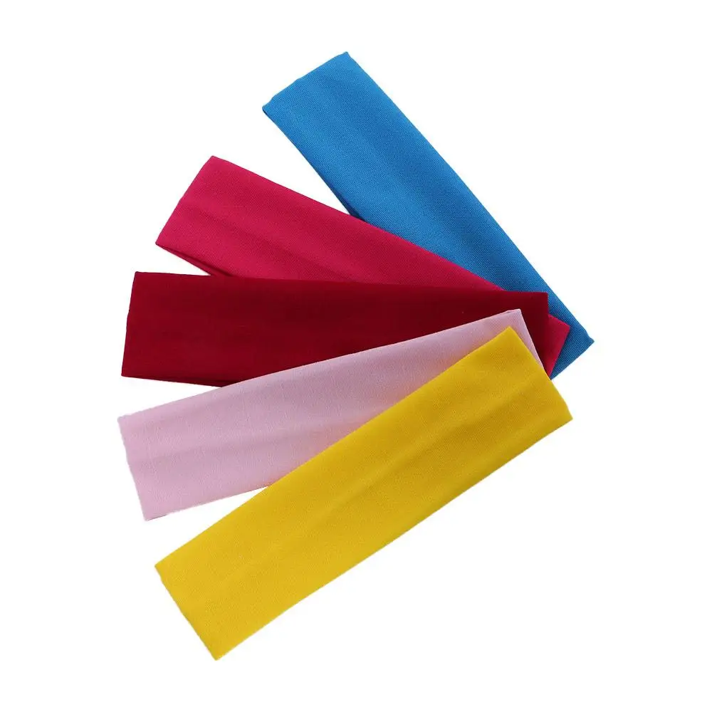 Tennis Outdoor Running Fitness Bandage Headscarf Turban Hair Bands Yoga Headband Elastic Sweatband