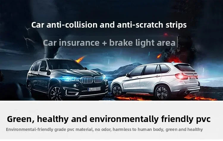 2 Stück Universeller Vorderer und Hinterer Stoßfängerschutz Eckenschutz Auto-Aufprallschutz Dekorationsstreifen Auto-Schutzzubehör – Detail 2