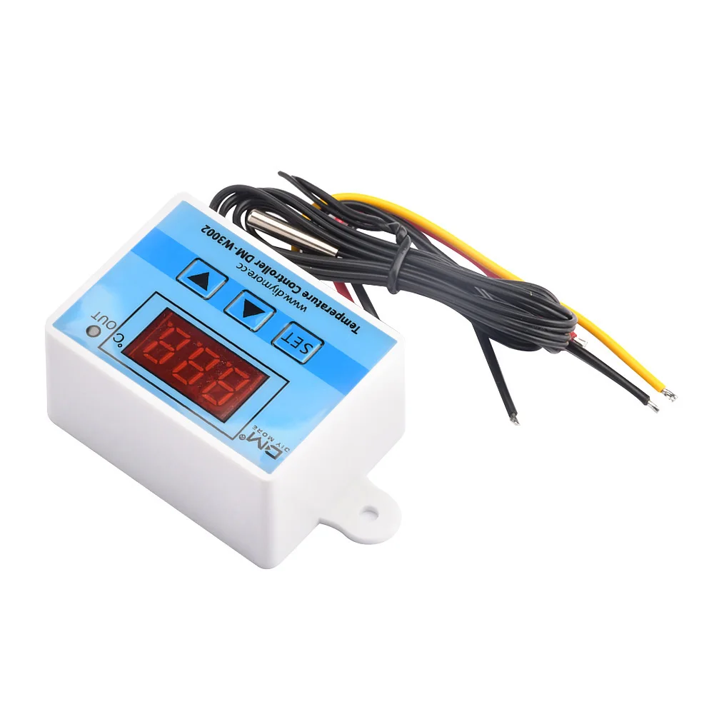 W3002 10A 12V 110V 220V Digital LED Temperature Controller Thermostat Control Switch Thermoregulator Sensor Meter With Probe