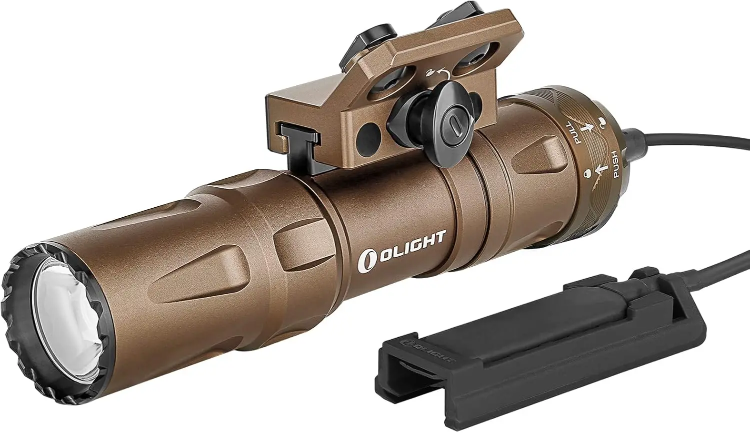 Lumens Ultra Compact Rechargeable Mlok Mount Weaponlight, Removable Slide Rail Mount and Remote Switch, 24