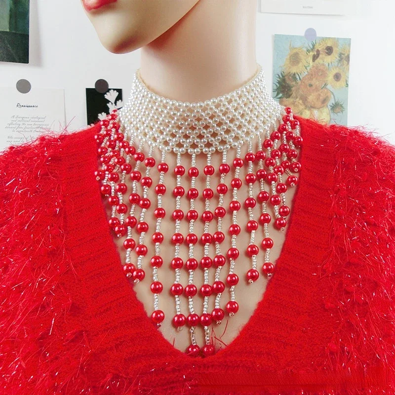 Elegant luxury multilayer purple fringe  pearl necklace 2023 new trend jewelry fashion woman\'s wedding party jewelry gift