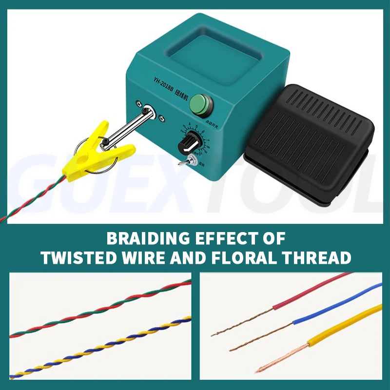 Picture 7: Electric Twisting Machine Small Multifunctional Hook Wire Twisting Machine Dual Mode Operation Adjustable Speed Twisting Machine