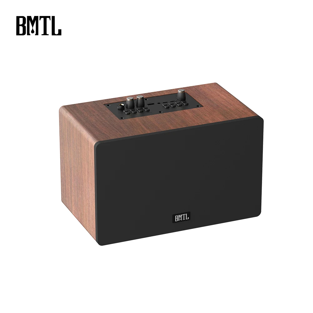 XDOBO BMTL Care كلاسيكي ريترو خشبي سمّاعات بلوتوث 80 واط مضخم صوت ستيريو TF AUX مستوى السينما سطح المكتب صندوق الصوت