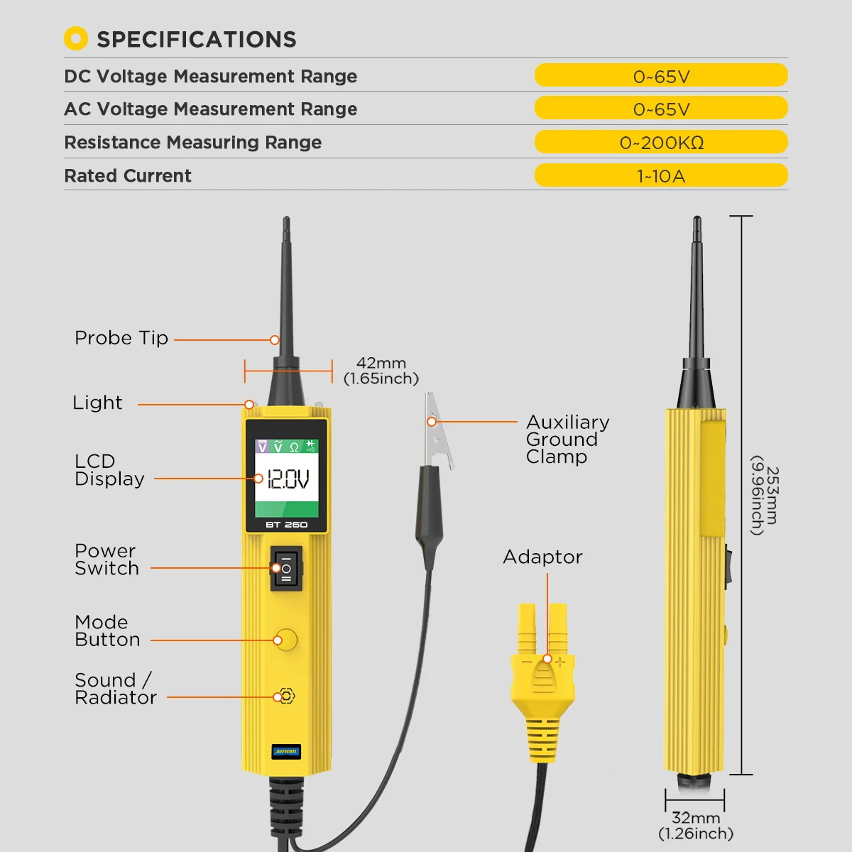 DY18 Car Circuit Tester Power Probe Automotive Dia... - Vicedeal DY18 Car Circuit Tester Power Probe Automotive Dia... - Vicedeal