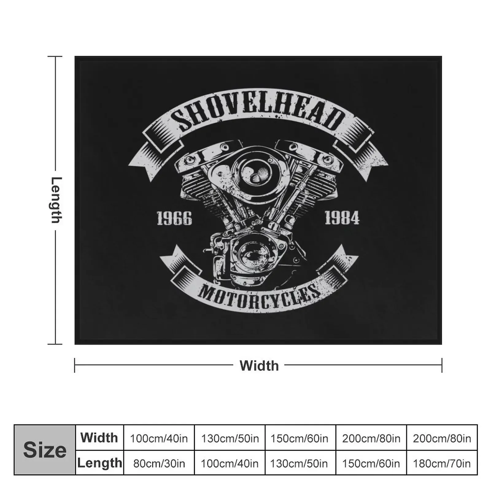 Shovelhead Engine Throw Blanket Luxury Bed Fashionable Blankets