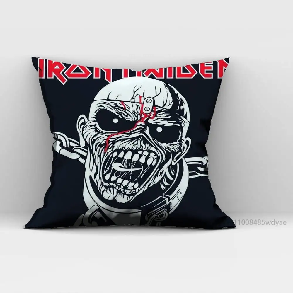 Band I-Iron C-Cool M-Maiden  Pillow Case Pillow Case Living Room Sofa Cushion Cover Suitable For Home Bedroom Room Decoration