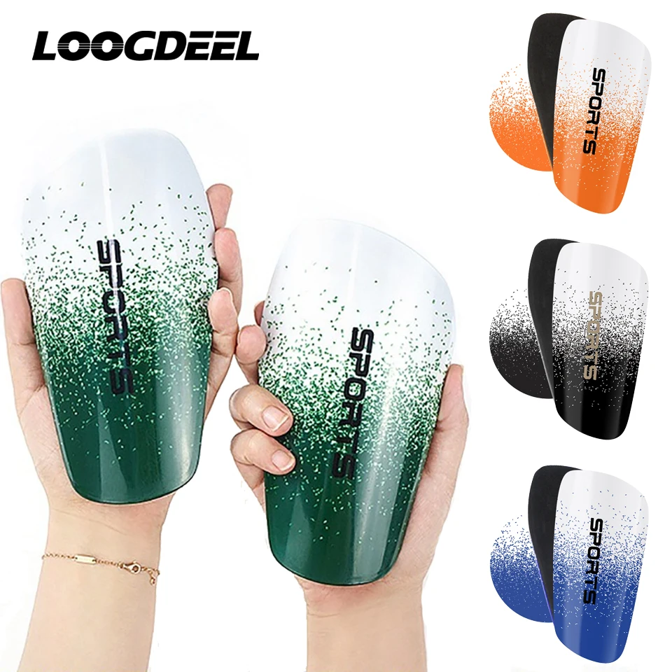 Loogdeel Soccer Shin Guards Football Protectors Pads Adult Kids Shinguards Light Sock Insert Board Boy Training Legging Protect