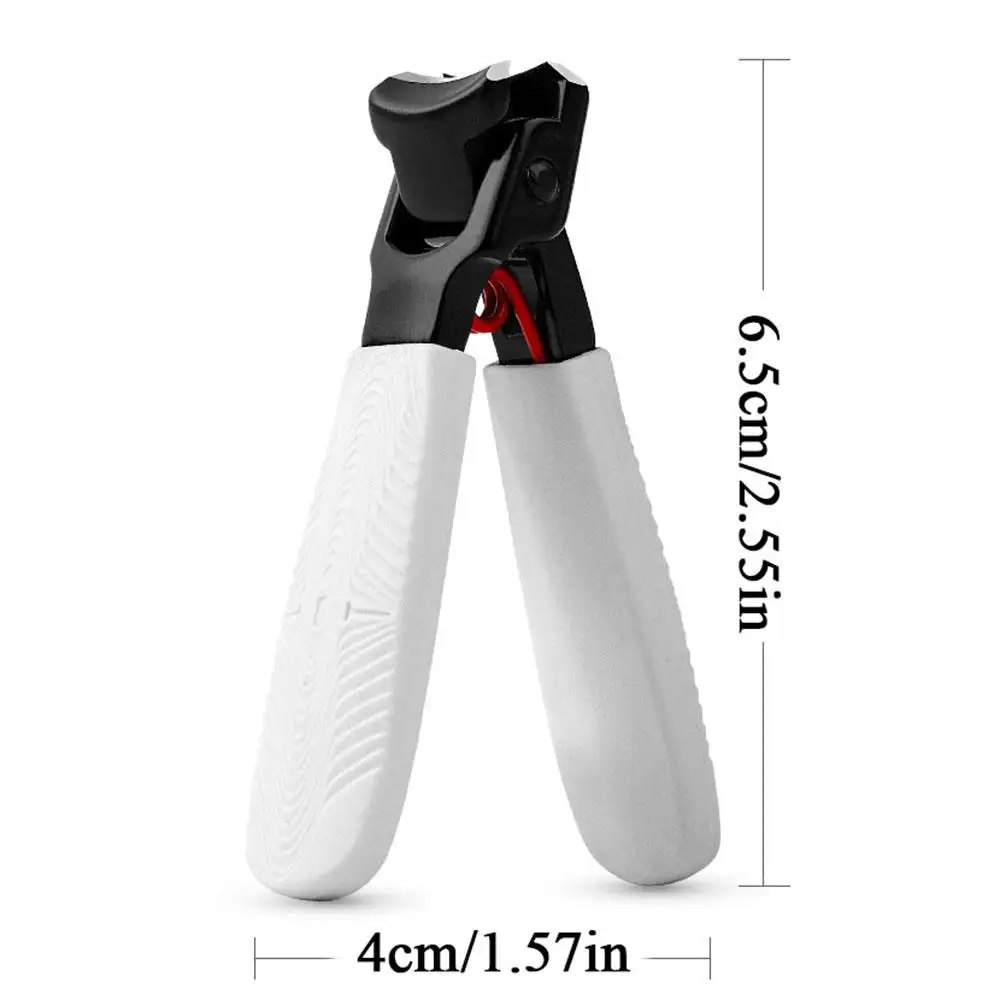 Aço inoxidável Nail Clippers para unhas grossas, ampla abertura, Sharp Edge, Anti-Splash, Nippers de qualidade, Manicure Tool
