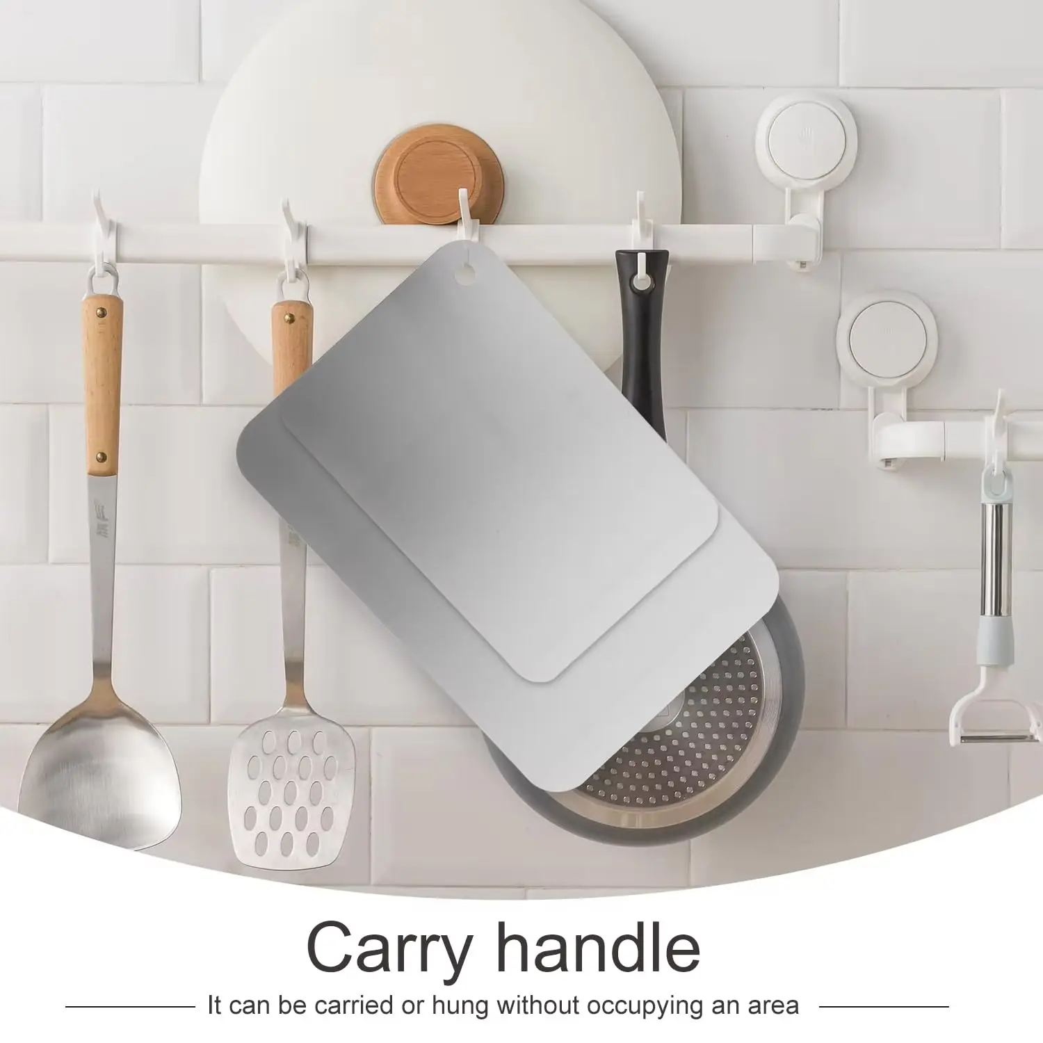 Board Kitchen Titanium Cutting Boards For Stainless 304Steel Thickened Double-Sided Non-Slip Durable Portable FruitMeat Chopping