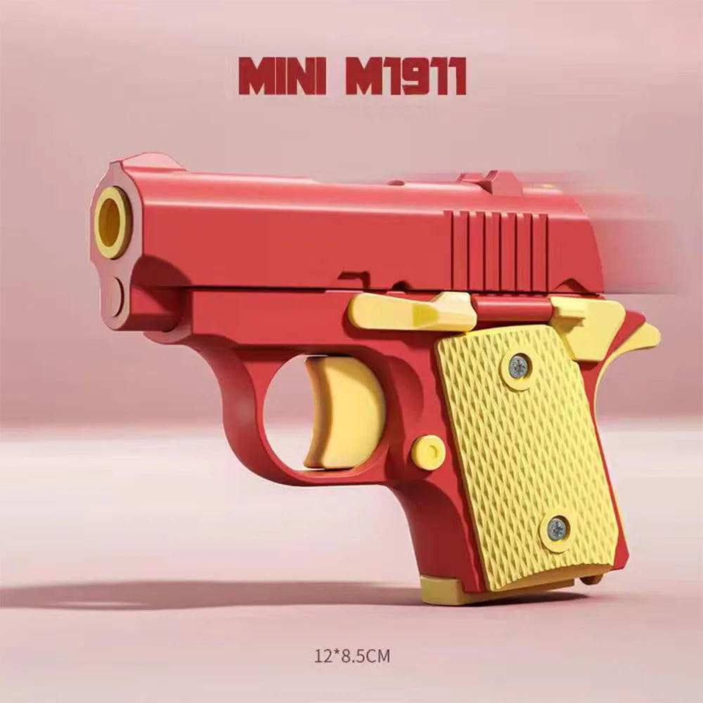 Veilig Mini 1911 Speelgoed Pistool 3d Print Fidget Speelgoed Voor Kinderen Meisjes Stress Verlichting Speelgoed Verjaardagscadeau Dropshiping