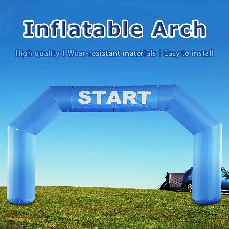 SAYOK Outdoor Inflatable Arch Inflatable Archway with Start Finish Line 20ft Racing Arch Banner for Game Event Sport Advertising
