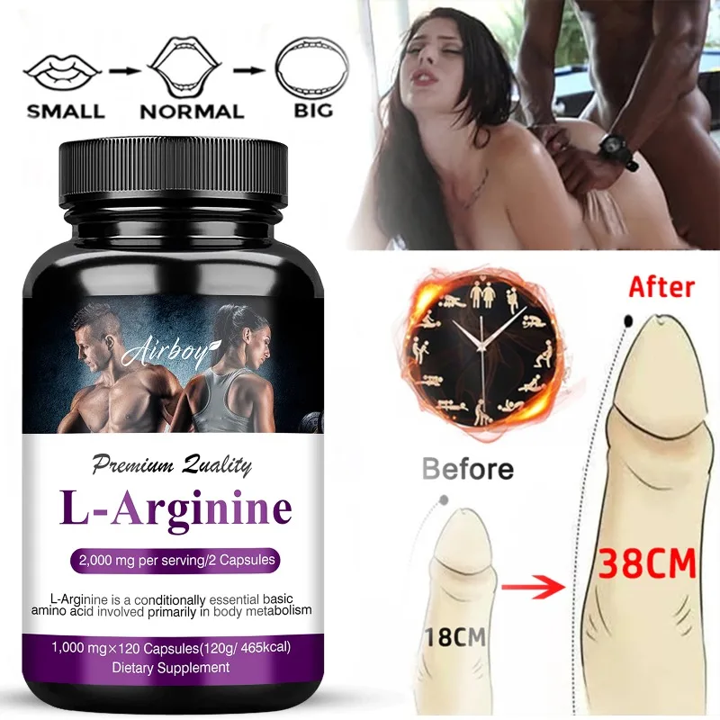 

L-Arginine Capsules Supplement - Endurance Performance for Workouts Muscle Growth Mercury for Adult