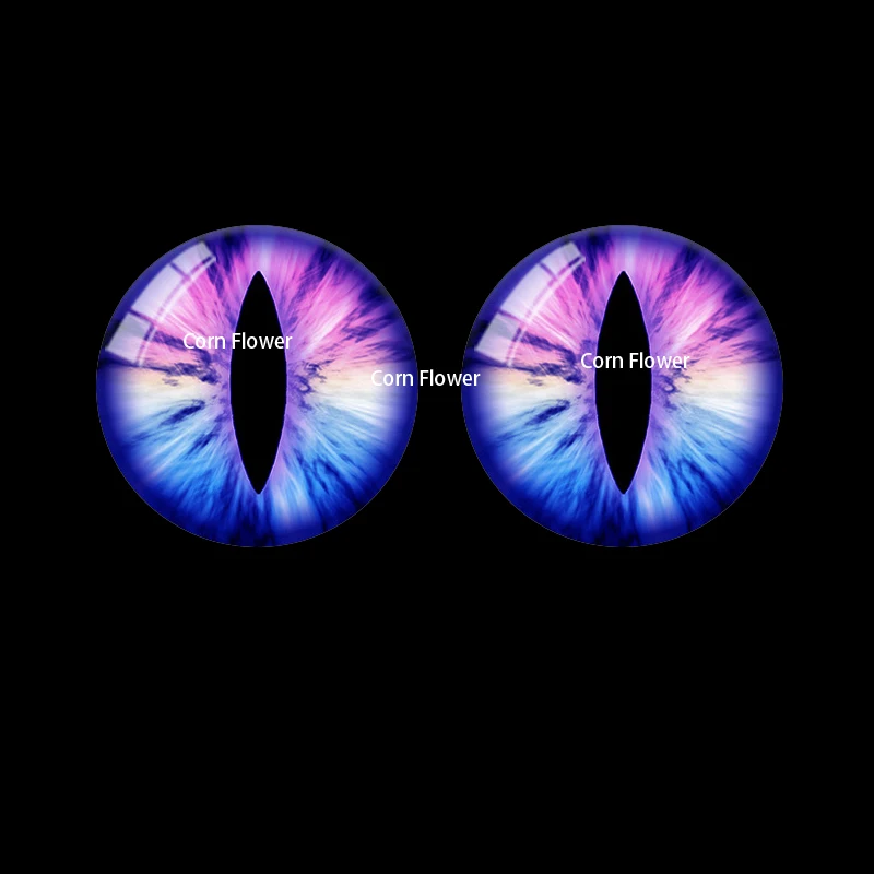 10 Uds. De cabujones de cristal hechos a mano con foto de gato y Animal de 8-25mm, camafeo de parte posterior plana para juguetes Diy, fabricación de joyas, accesorios HT008