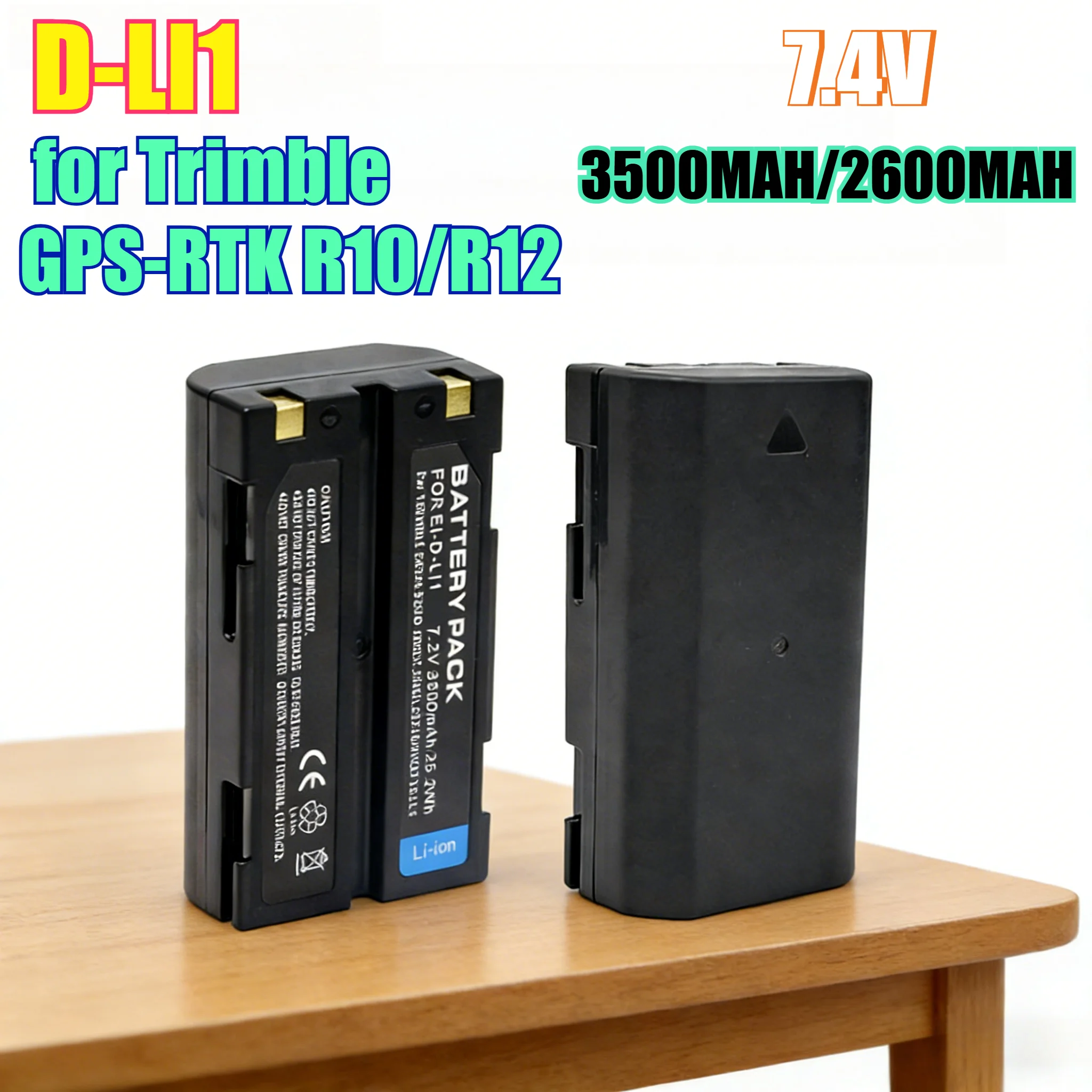 3500mAh High Capacity Lithium Battery Replacement for Trimble GPS-RTK R10/R12 Levels Professional Surveying Equipment Power