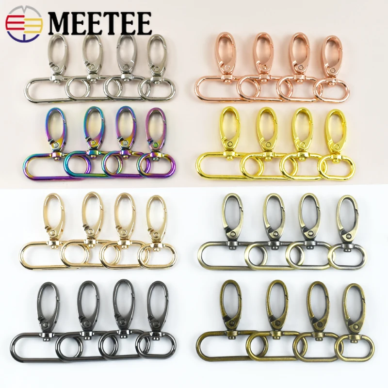

10/20Pcs 16-38mm Metal Buckles Swivel Lobster Clasps Bag Straps Keychain Carabiner Handbag Hook Buckle DIY Hardware Accessories
